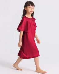Bat-sleeved Nightdress for Girls - DAISYSILK UK