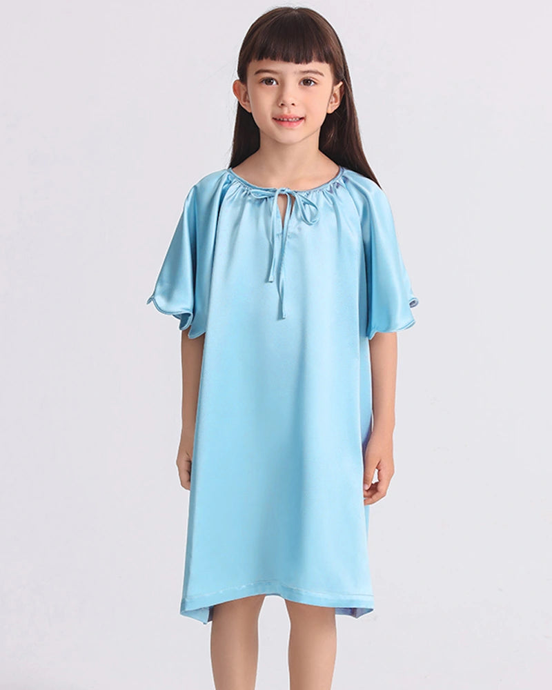 Bat-sleeved Nightdress for Girls - DAISYSILK UK