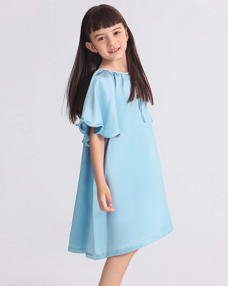 Bat-sleeved Nightdress for Girls - DAISYSILK UK