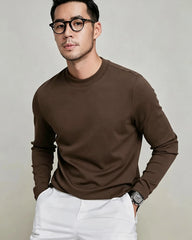 Men's Long Sleeve Silk Jersey