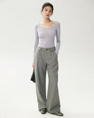 100% Merino Wool Wide Neck Sweater