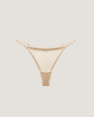 Silk Wireless Bra and V String Thong Set