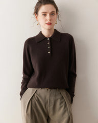Women’s Polo Neck Cashmere Sweater