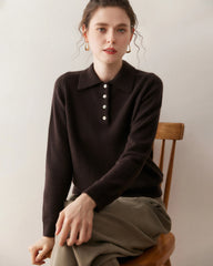 Women’s Polo Neck Cashmere Sweater