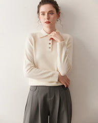 Women’s Polo Neck Cashmere Sweater