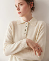 Women’s Polo Neck Cashmere Sweater