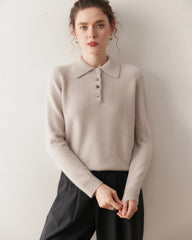 Women’s Polo Neck Cashmere Sweater