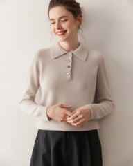 Women’s Polo Neck Cashmere Sweater