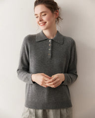Women’s Polo Neck Cashmere Sweater
