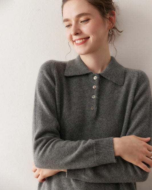 Women’s Polo Neck Cashmere Sweater
