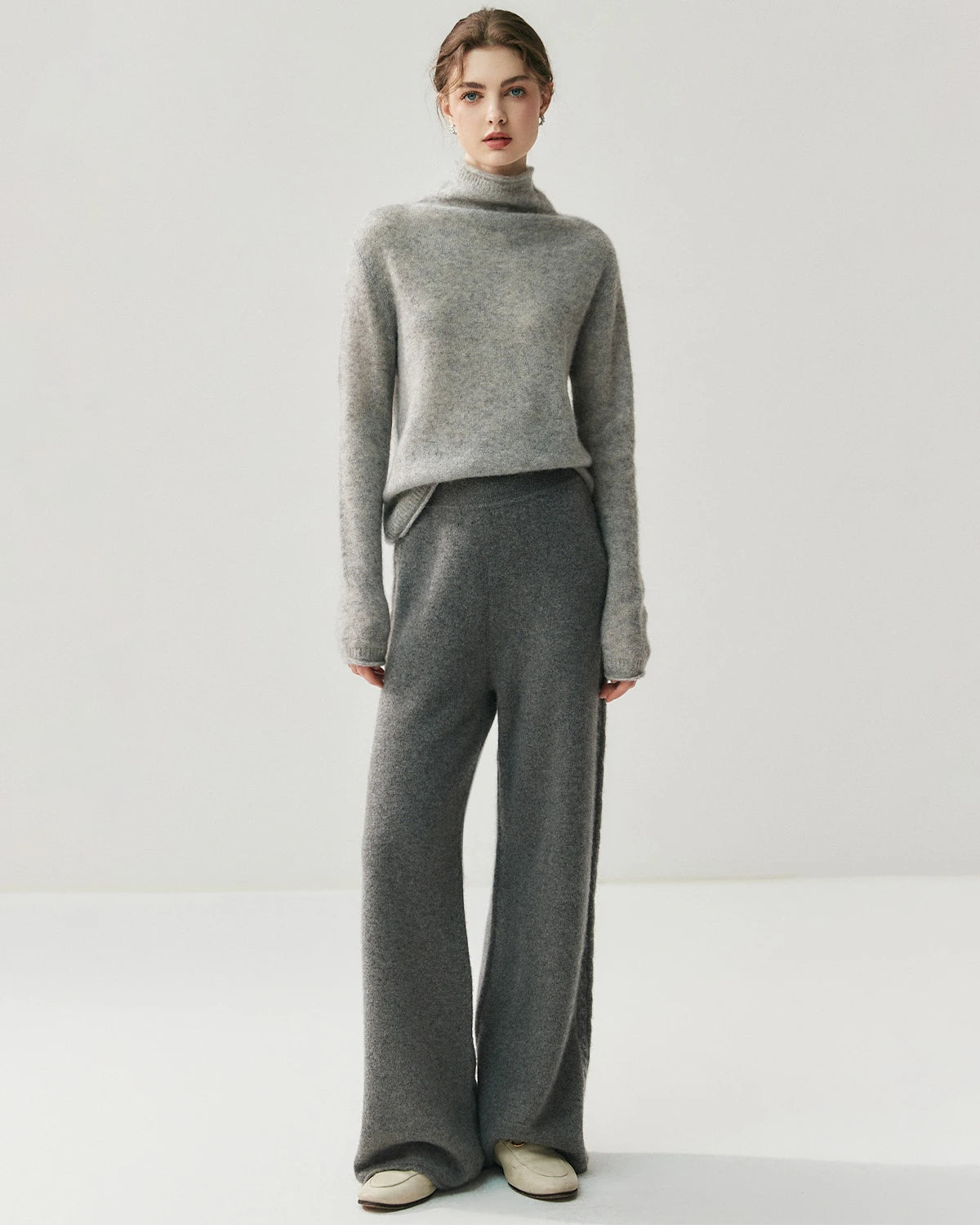 Silk-Cashmere Long Sleeve Turtleneck Sweater - DAISYSILK UK