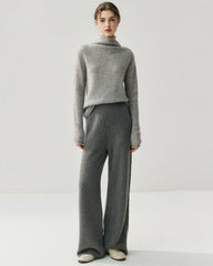 Silk-Cashmere Long Sleeve Turtleneck Sweater - DAISYSILK UK