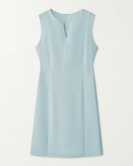 40 Momme Sleeveless Silk Knee Length Work Dress