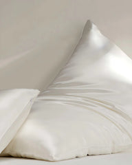Mulberry Silk Pillow with Silk Shell, White