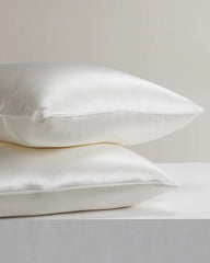 Mulberry Silk Pillow with Silk Shell, White