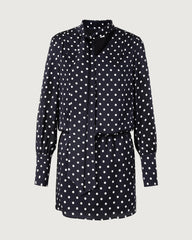 19 Momme Silk Polka Dot Bodycon Mini Dress