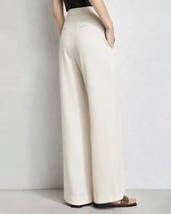 Triacetate Silk Lined Straight Leg Pants