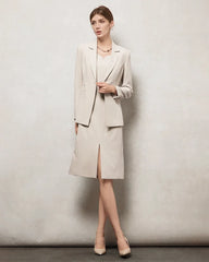 Triacetate Silk Lined Tailored Blazer