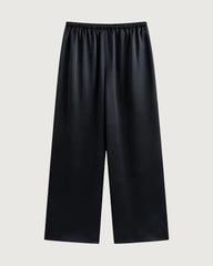 Silky Triacetate Wide Leg Pants