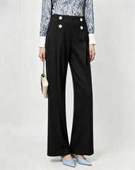 Triacetate Tailored Wide Leg Trousers