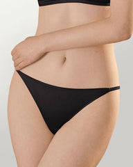 Silk Triangle Bralette and V String Panty Set