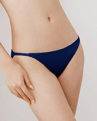 Silk Triangle Bralette and V String Panty Set