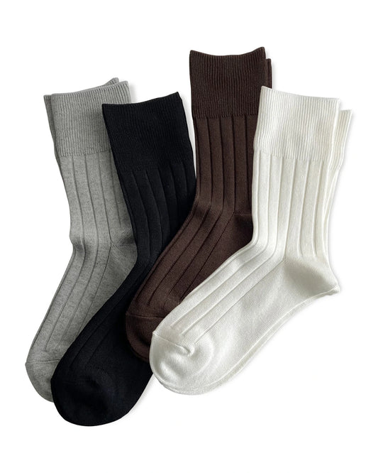 Women Cashmere Modal Blend Crew Socks