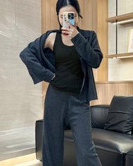 Wool Brushed Thermal Tank with Built-In Bra - DAISYSILK UK