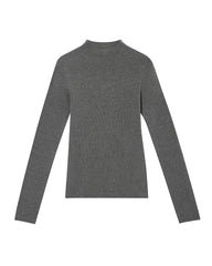 Women’s Mock Neck Wool Cashmere Knit Top
