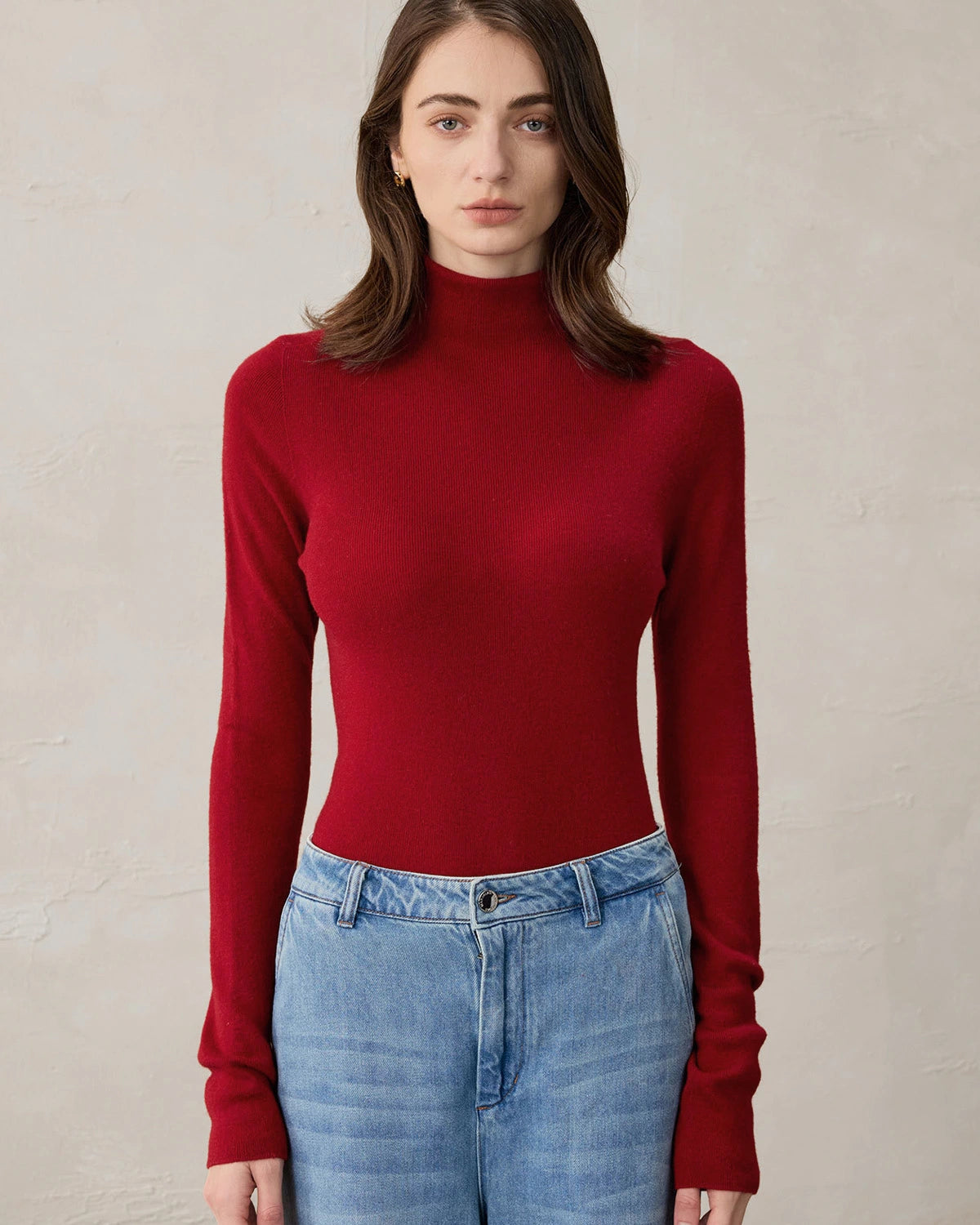 Women’s Turtleneck Wool Cashmere Knit Layer - DAISYSILK UK