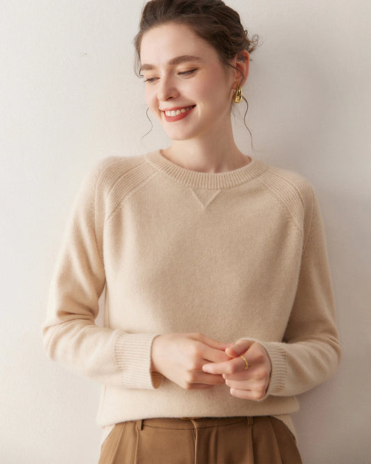 Women’s Raglan Sleeve Cashmere Sweater