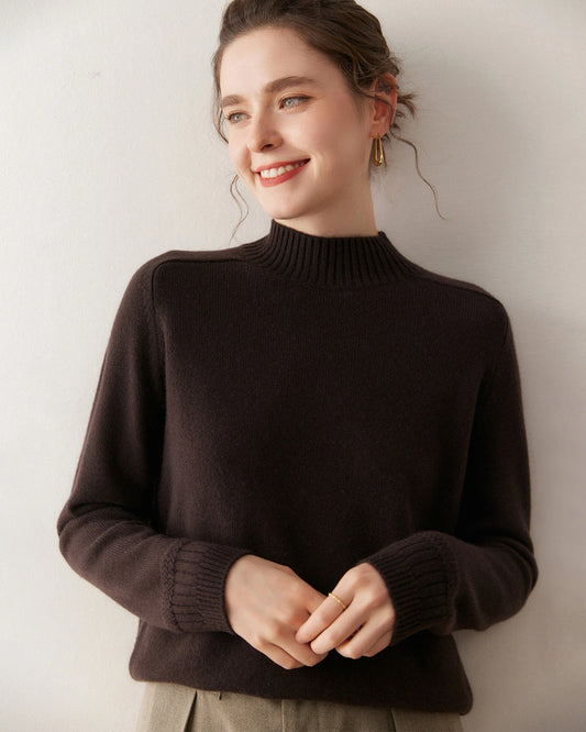 Women’s Cable Trim Raglan Cashmere Sweater