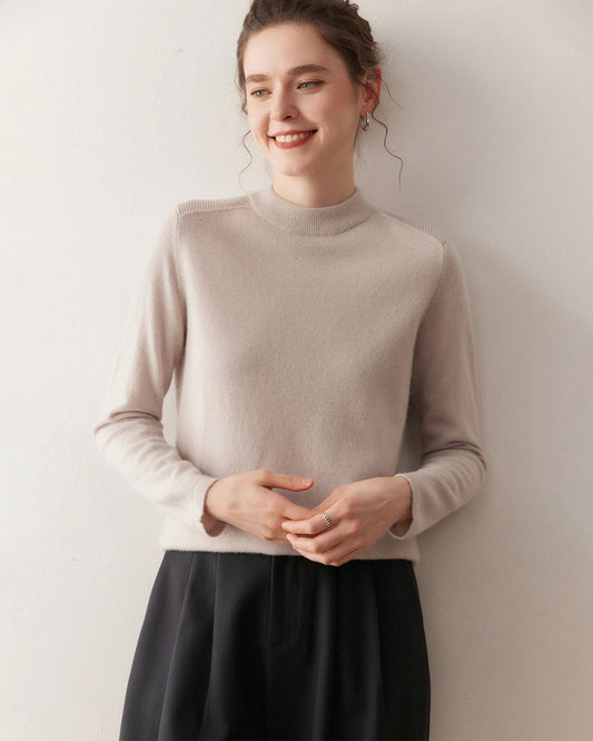 Women’s Half Mock Neck Cashmere Sweater