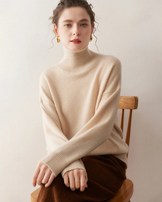 Women’s Turtleneck Oversized Cashmere Sweater