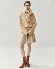 Lightweight Cable Knit Silk Cashmere Sweater - DAISYSILK UK