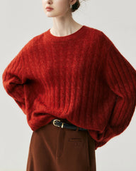 Lightweight Cable Knit Silk Cashmere Sweater