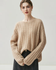 Lightweight Cable Knit Silk Cashmere Sweater - DAISYSILK UK
