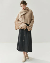 Lightweight Cable Knit Silk Cashmere Sweater - DAISYSILK UK