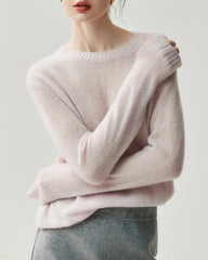 Women's Lightweight Crew Neck Cashmere Sweater