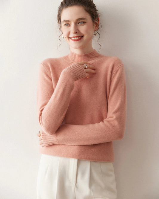 Women’s Mock Neck Cashmere Sweater