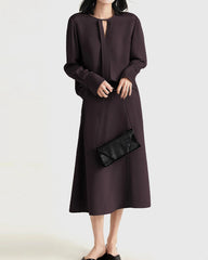 30 Momme Heavy Silk A-Line Midi Skirt