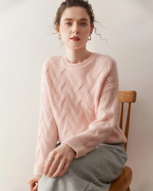 Luxury Cable Knit Cashmere Sweater