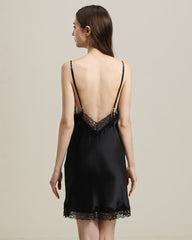 Delicate Lace Silk Nightgown