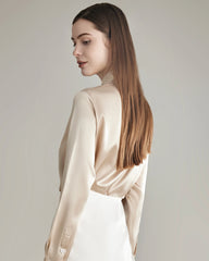 Elegant Silk Bow Tie Blouse - DAISYSILK UK