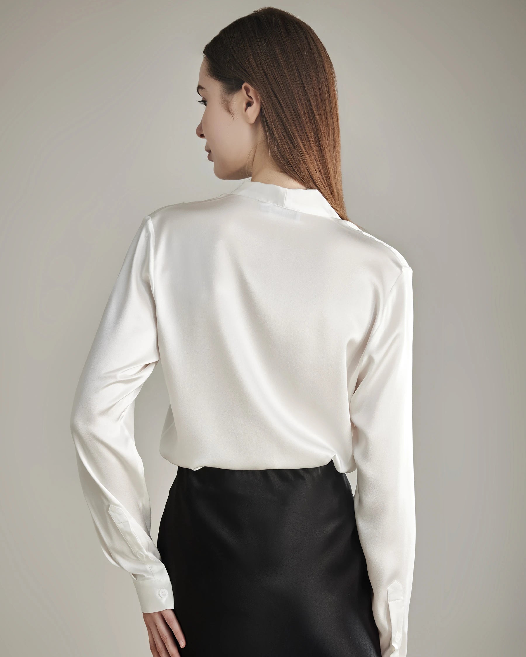 Elegant Silk Bow Tie Blouse - DAISYSILK UK