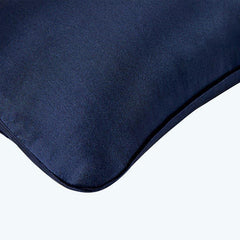Silk Car Headrest Neck Pillow, Navy