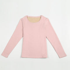 Women’s Silk Fleece Thermal Underwear Set Rose Pink