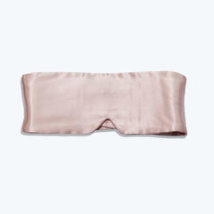 Face-Hugging Wide Double-Sided Silk Eye Mask, Pink
