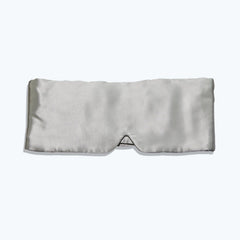 Face-Hugging Wide Double-Sided Silk Eye Mask, Grey