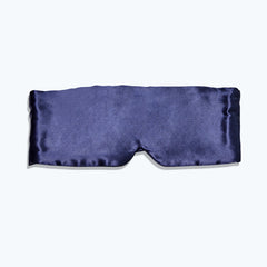 Face-Hugging Wide Double-Sided Silk Eye Mask, Navy
